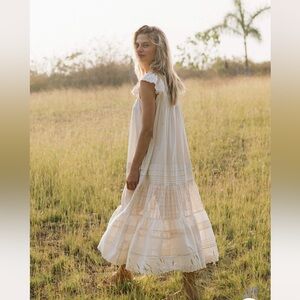 Christy Dawn The Aurora Dress Pearl